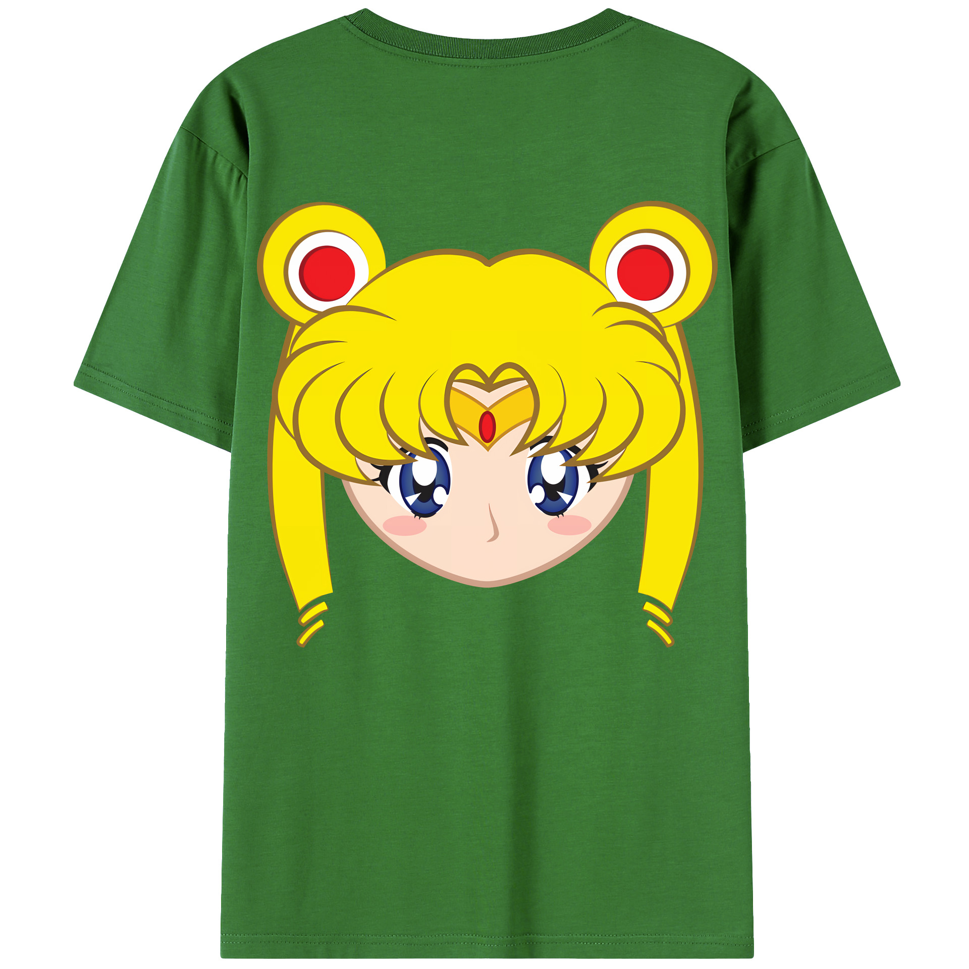 （画像用） 美少女戦士セーラームーン 月野 うさぎ つきの うさぎ Sailor Moon Tsukino Usagi レディース半袖Tシャツ(バックプリント)